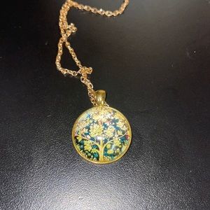 New Tree of Life Necklace on 20” gold chain